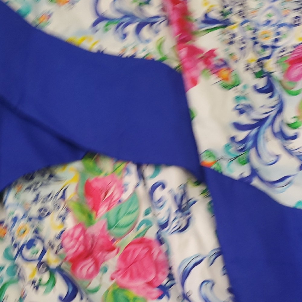 Nwt Boston Proper Floral Dress in Blue and White - Picture 15 of 16